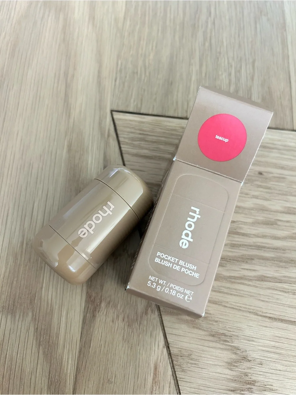 New Rhode Pocket Blush Buildable Hydrating Cream Blush Teacup